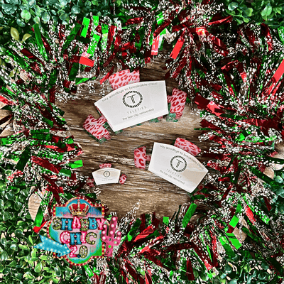 Christmas Teleties Hair Clips Shabby Chic Boutique and Tanning Salon