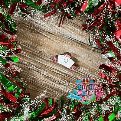 Christmas Teleties Hair Clips Shabby Chic Boutique and Tanning Salon Tiny