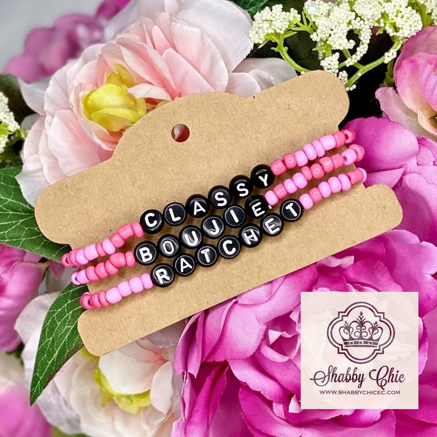 Classy Bougie Ratchet bracelet set Shabby Chic Boutique and Tanning Salon