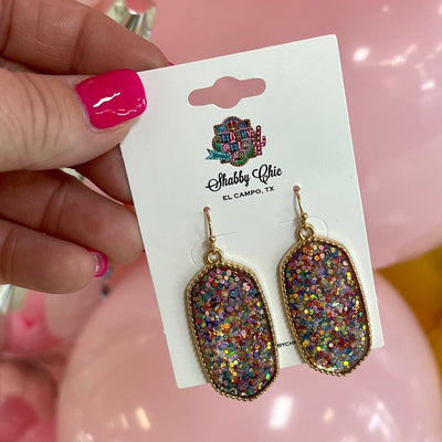 Confetti Party Earrings Shabby Chic Boutique and Tanning Salon
