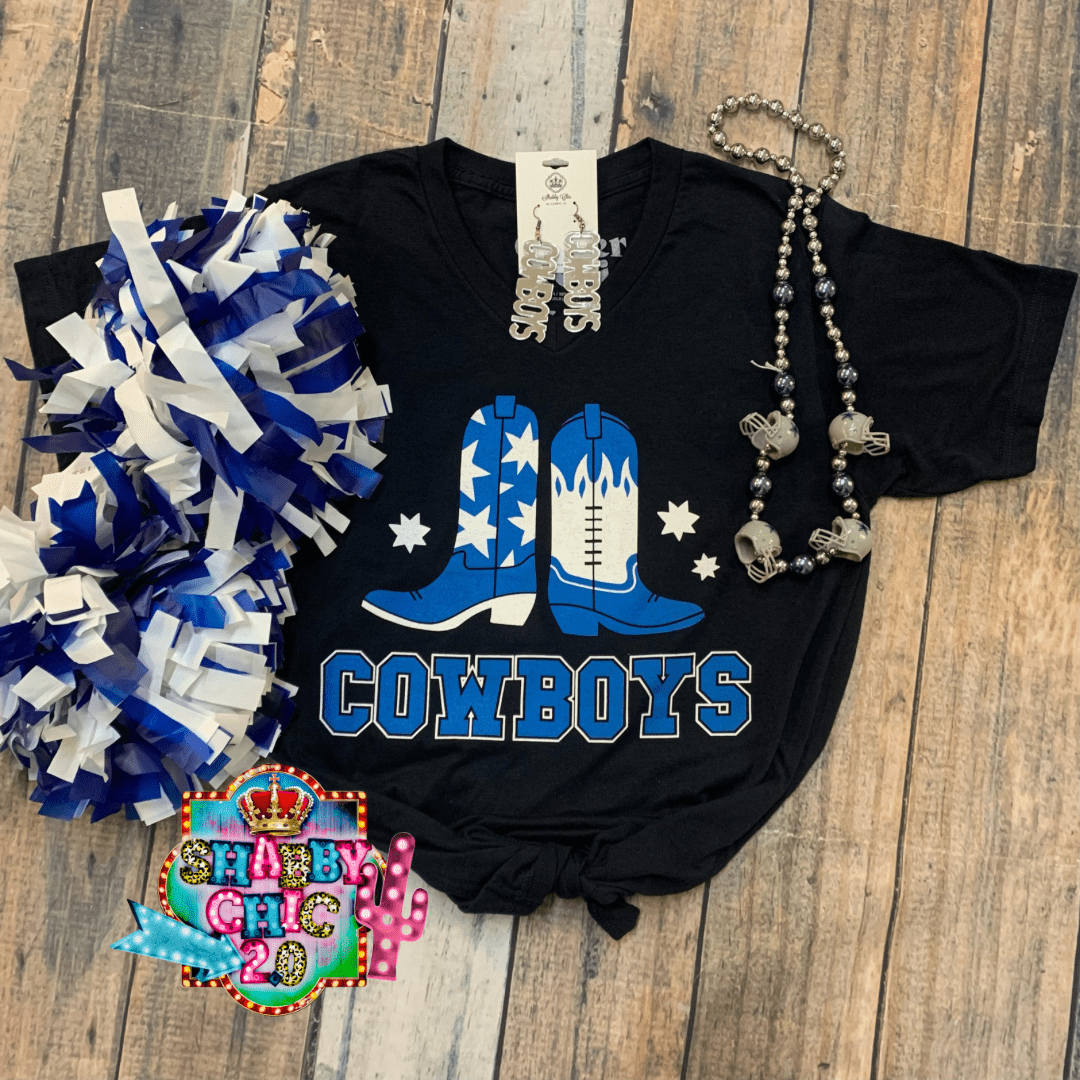 Cowboy Boots Tee Shabby Chic Boutique and Tanning Salon