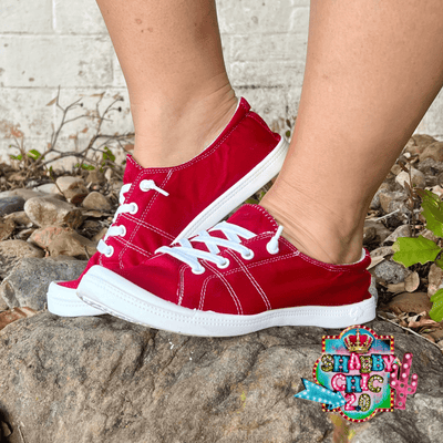 Dallas Sneakers - Red Shabby Chic Boutique and Tanning Salon