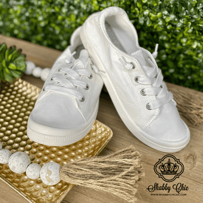 Dallas Sneakers - White Shabby Chic Boutique and Tanning Salon