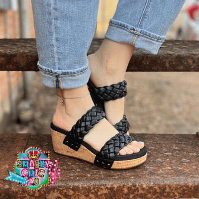 Delightful Wedges - Black Shabby Chic Boutique and Tanning Salon
