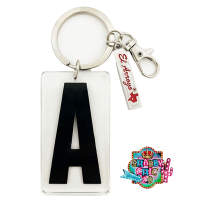 El Arroyo Marquee Letter Key Rings Shabby Chic Boutique and Tanning Salon A