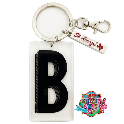 El Arroyo Marquee Letter Key Rings Shabby Chic Boutique and Tanning Salon B