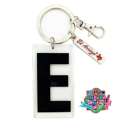 El Arroyo Marquee Letter Key Rings Shabby Chic Boutique and Tanning Salon E
