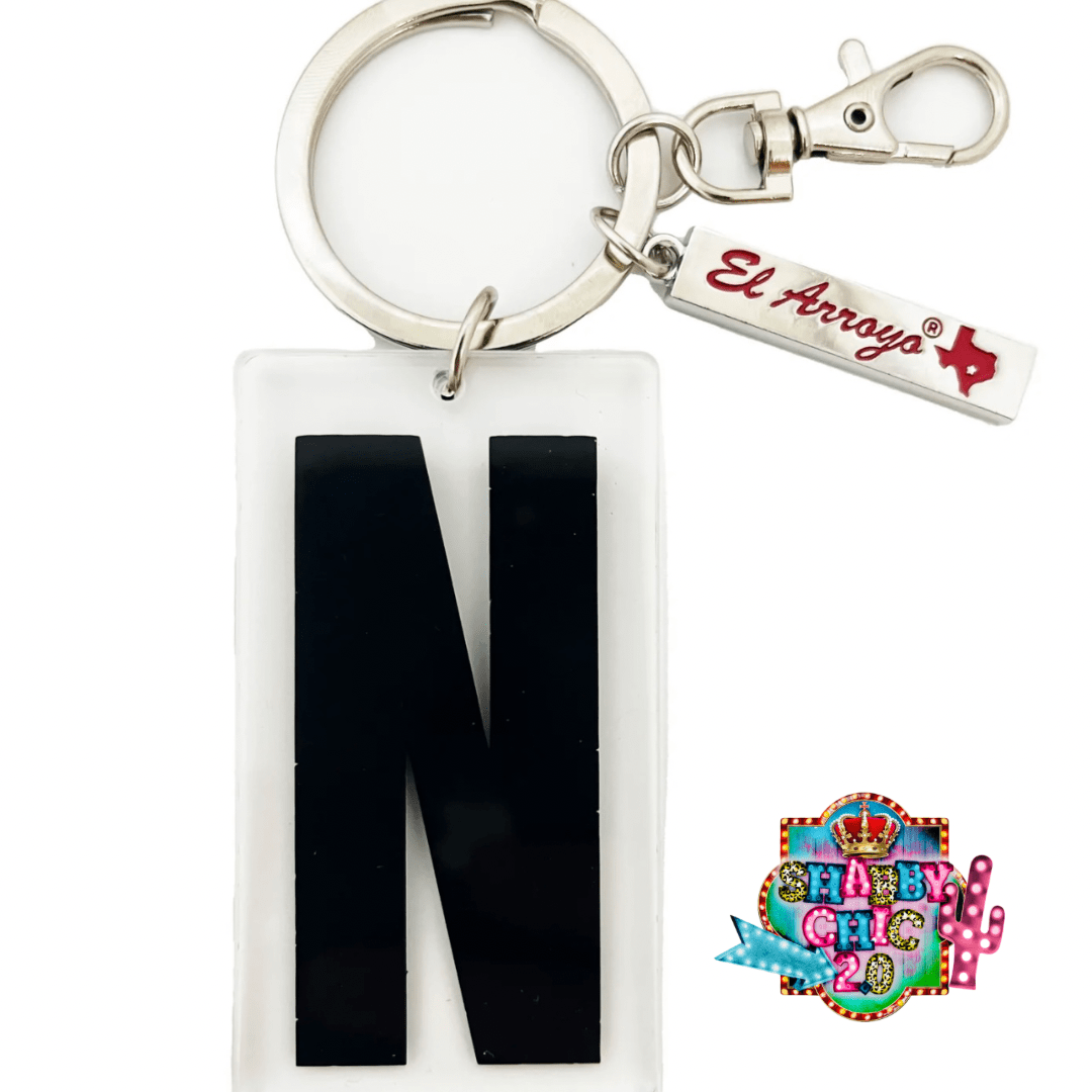 El Arroyo Marquee Letter Key Rings Shabby Chic Boutique and Tanning Salon N