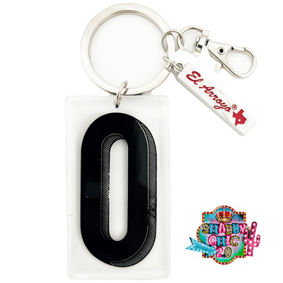 El Arroyo Marquee Letter Key Rings Shabby Chic Boutique and Tanning Salon O