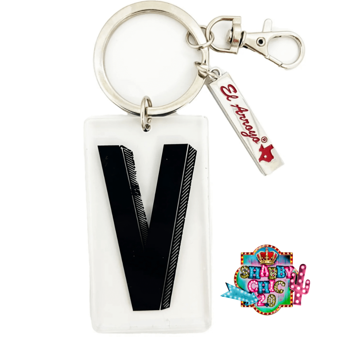 El Arroyo Marquee Letter Key Rings Shabby Chic Boutique and Tanning Salon V