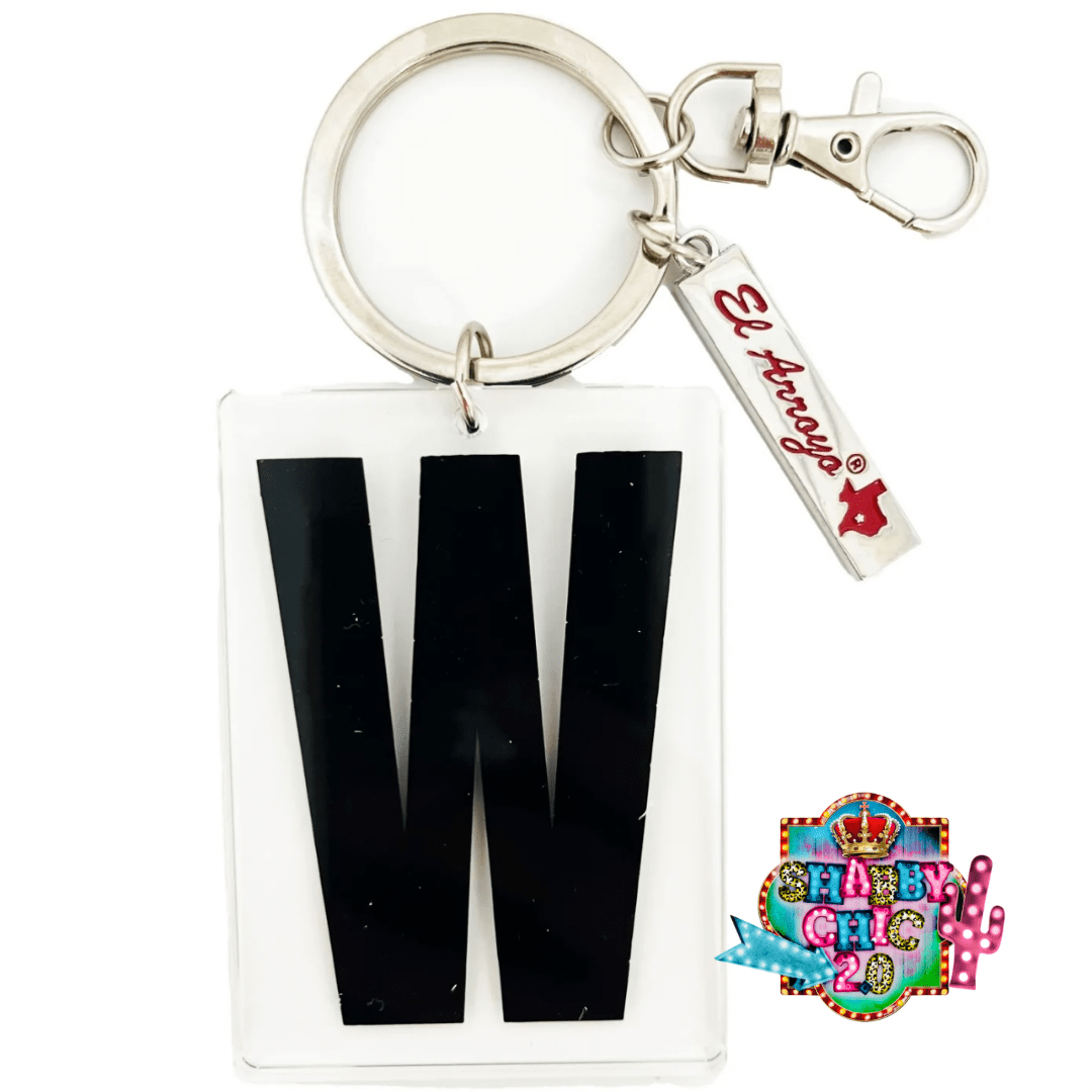 El Arroyo Marquee Letter Key Rings Shabby Chic Boutique and Tanning Salon W