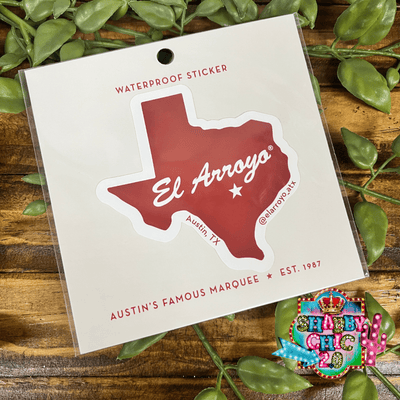 El Arroyo Stickers Shabby Chic Boutique and Tanning Salon Logo Sticker