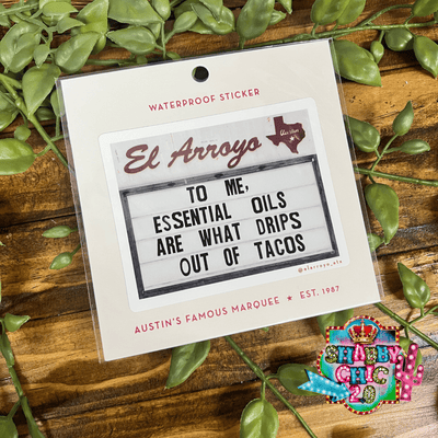 El Arroyo Stickers Shabby Chic Boutique and Tanning Salon To Me Essential