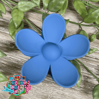 Flower Clips Shabby Chic Boutique and Tanning Salon Denim
