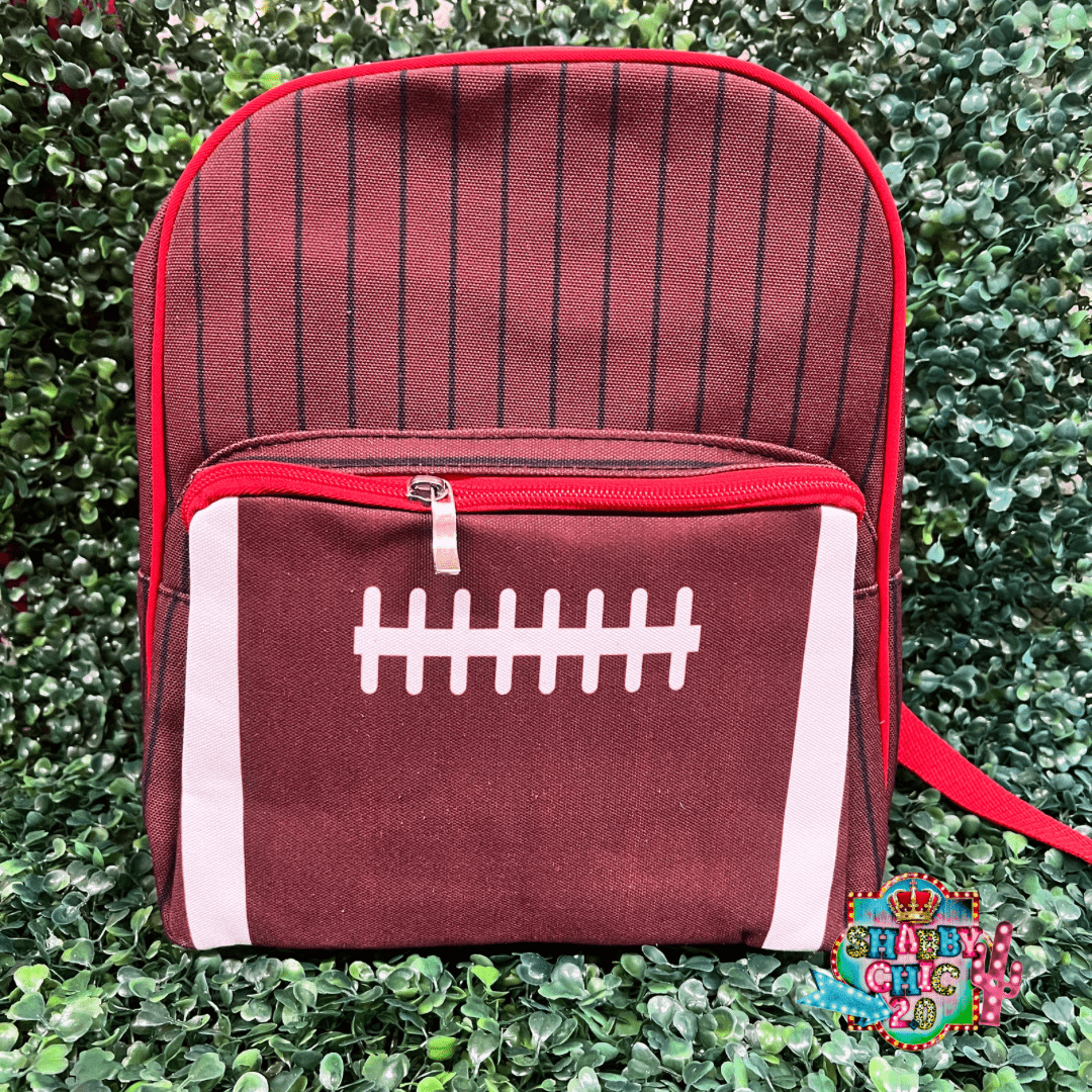 Football Backpack Shabby Chic Boutique and Tanning Salon