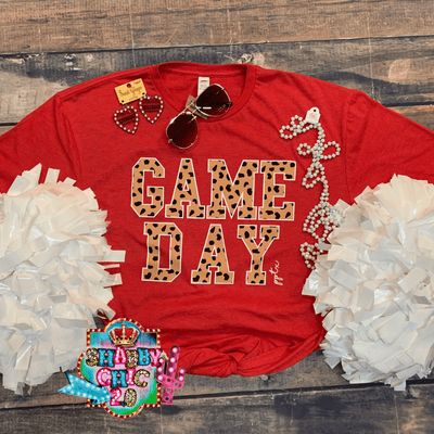 Game Day Cheetah Tee - Red Shabby Chic Boutique and Tanning Salon