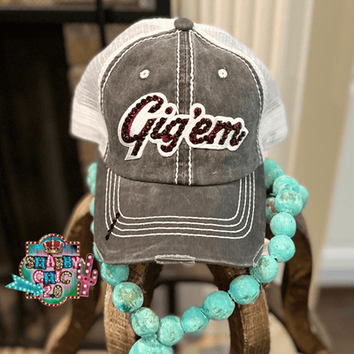 Gig'em Bling Cap Shabby Chic Boutique and Tanning Salon