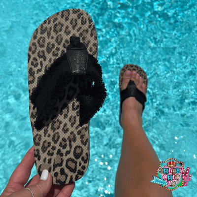 Gypsy Jazz Tallulah Flip Flops - Black Leopard Shabby Chic Boutique and Tanning Salon
