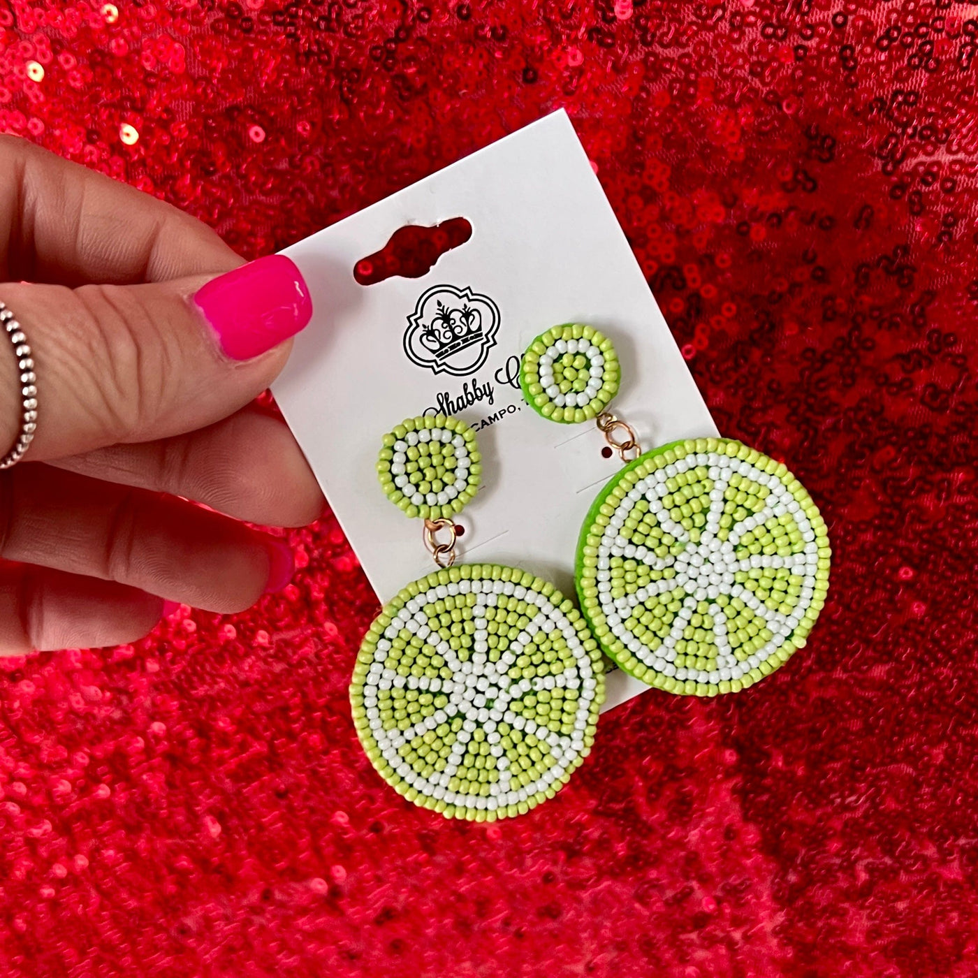 Hold the Lime Earrings Shabby Chic Boutique and Tanning Salon