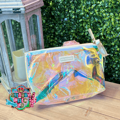 Holographic Makeup Bag Shabby Chic Boutique and Tanning Salon