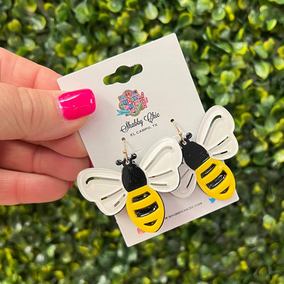 Honey Bee Earrings Shabby Chic Boutique and Tanning Salon