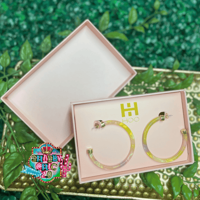 Hoo Hoops Earrings Shabby Chic Boutique and Tanning Salon Over The Rainbow