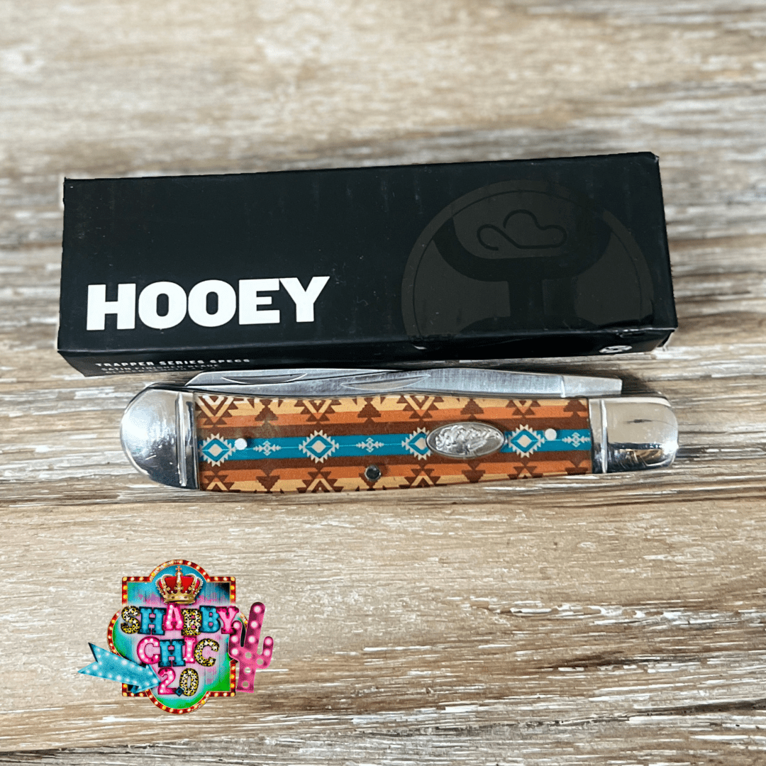 HOOEY  "AZTEC BROWN/TURQUOISE" LARGE HOOEY KNIFE Shabby Chic Boutique and Tanning Salon