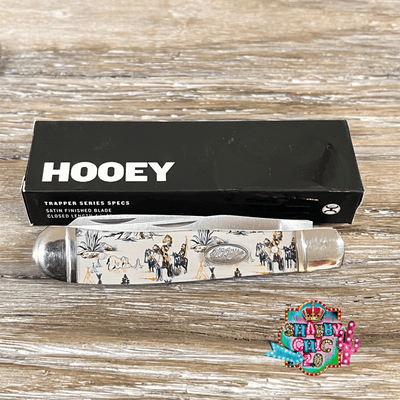 HOOEY  "CHIEF" CREAM LARGE TRAPPER KNIFE Shabby Chic Boutique and Tanning Salon