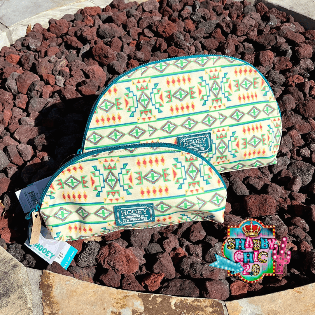 Hooey Makeup Bag - Aztec Print Shabby Chic Boutique and Tanning Salon