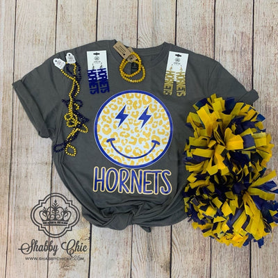 Hornets Happy Tee- Youth Shabby Chic Boutique and Tanning Salon