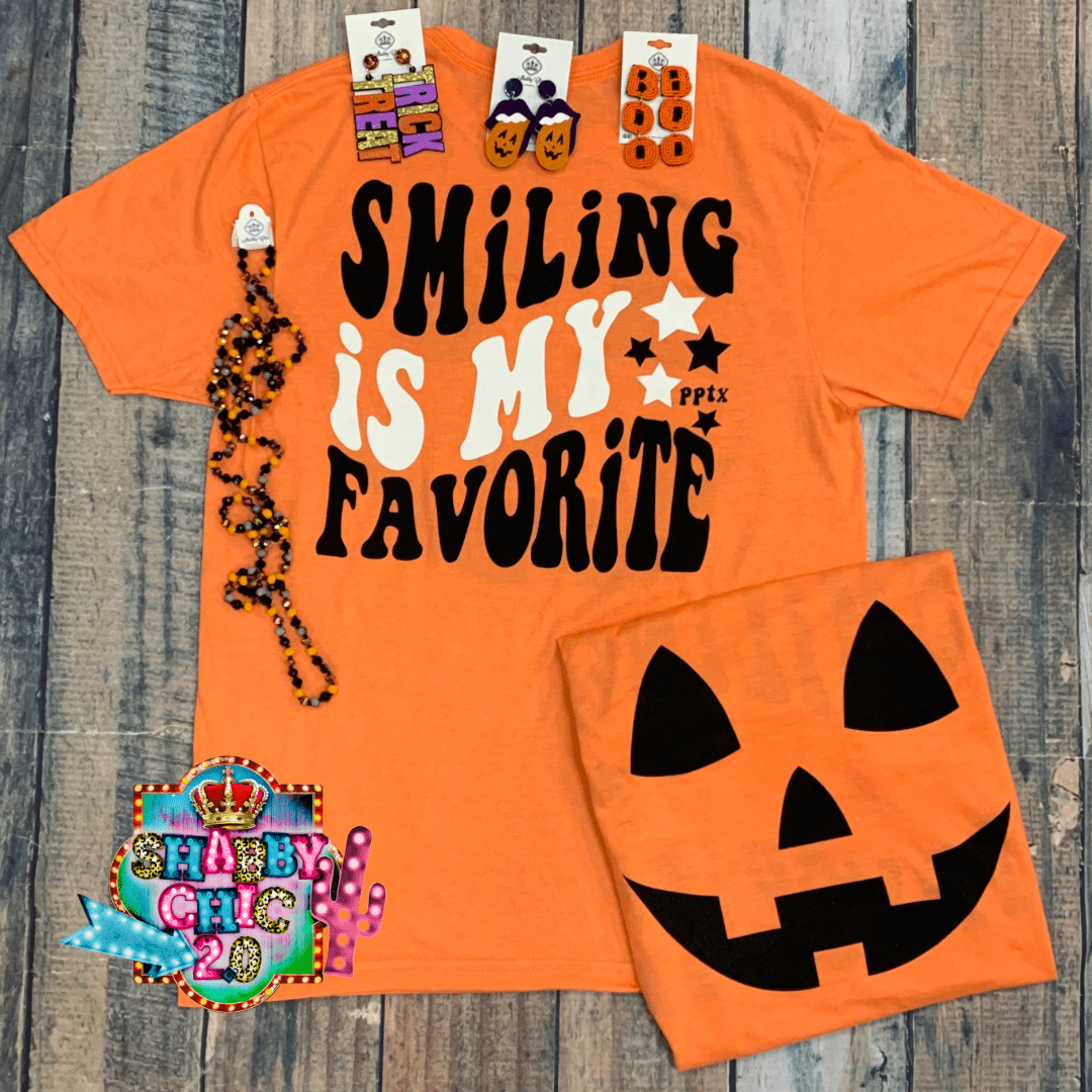 Jack O Smiling Tee Shabby Chic Boutique and Tanning Salon