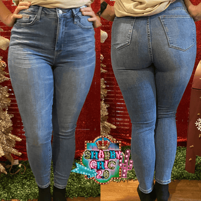 Jessie Skinny Fit Judy Blue Jeans - NON DISTRESSED Shabby Chic Boutique and Tanning Salon