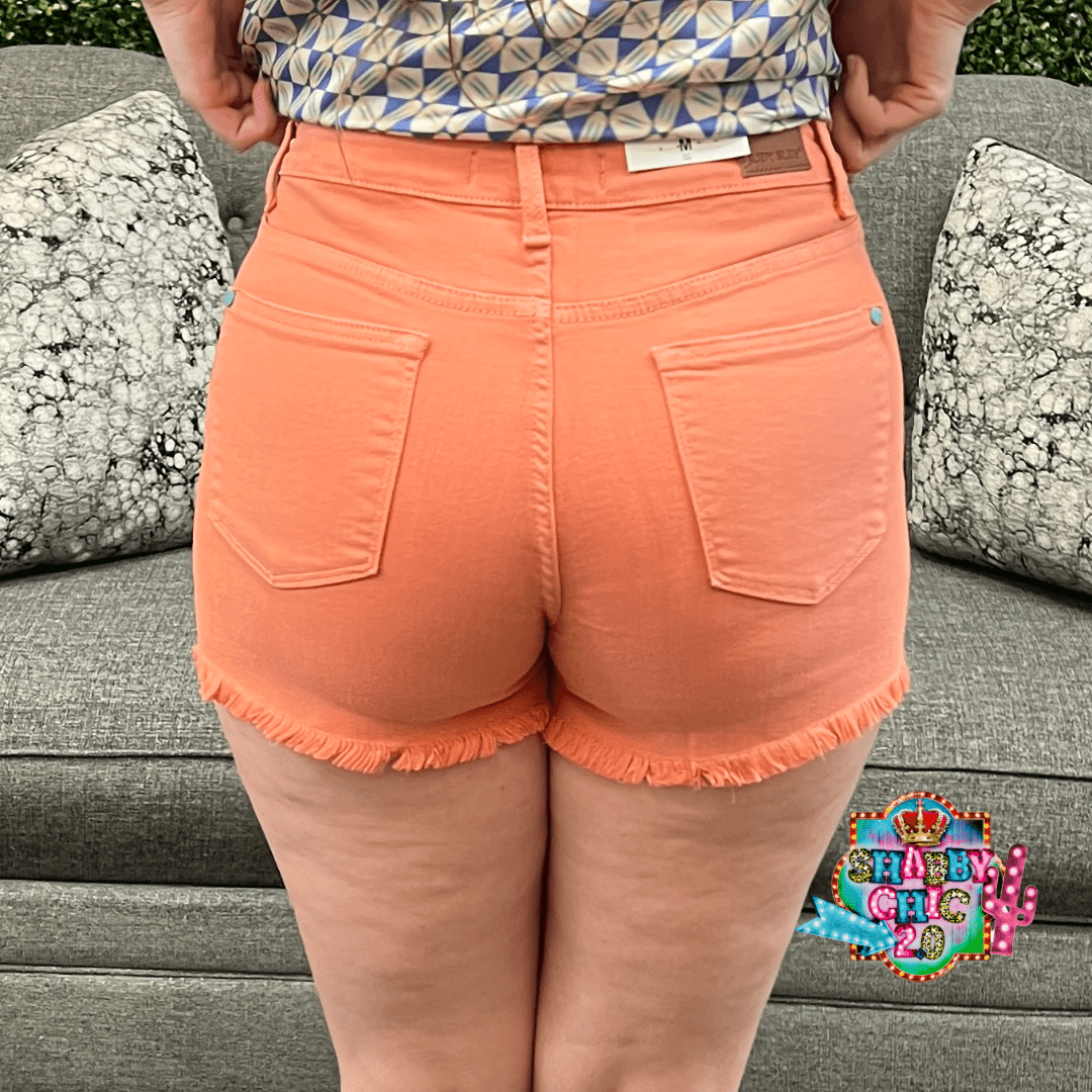 Judy Blue Peach Shorts Shabby Chic Boutique and Tanning Salon