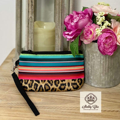 Leopard and Serape wristlet Shabby Chic Boutique and Tanning Salon