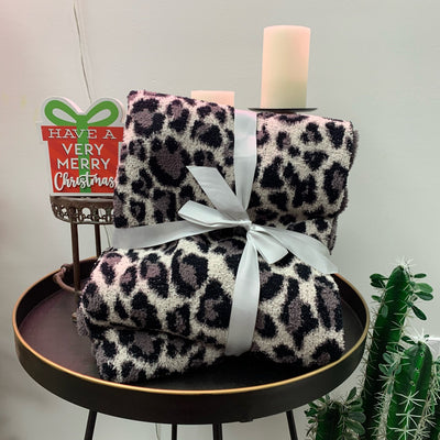 Leopard Blanket Shabby Chic Boutique and Tanning Salon