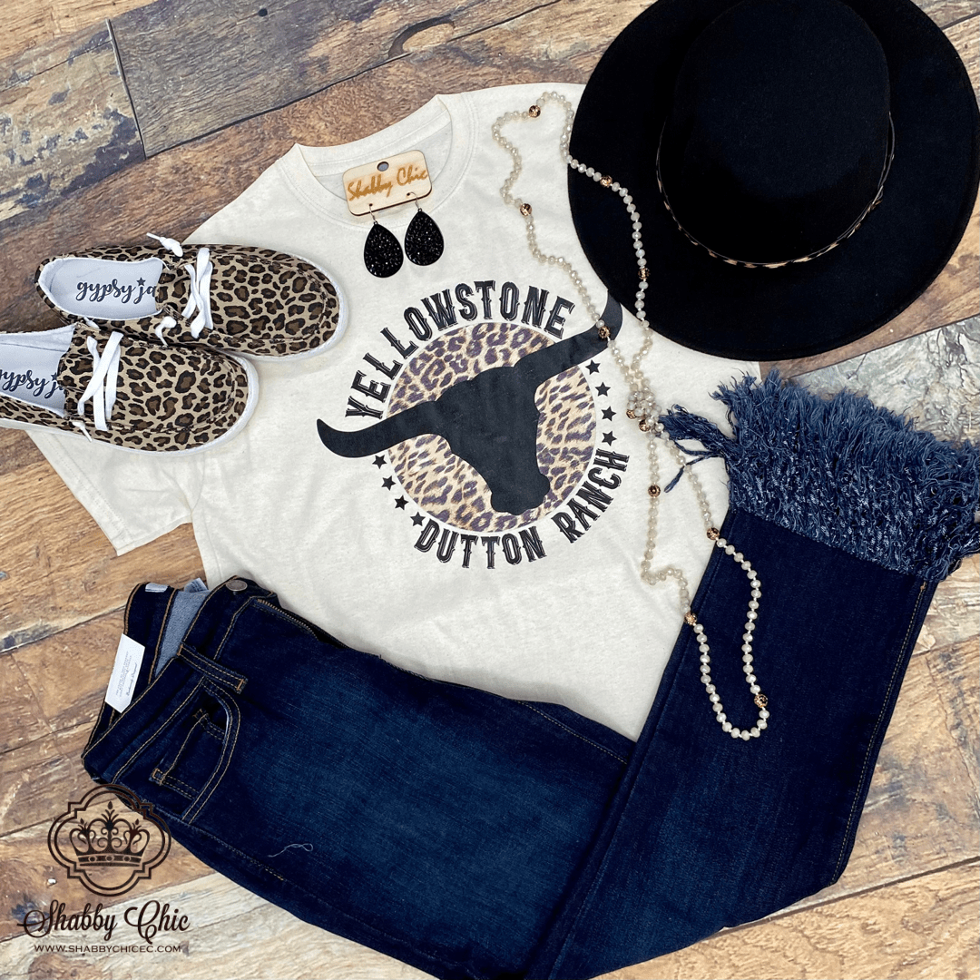 Leopard Ranch Leopard Ranch Tee β Shabby Chic Boutique and Tanning Salon