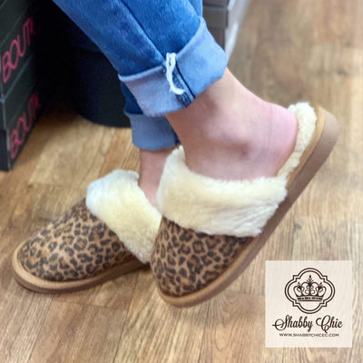 Leopard Snooze Slippers Shabby Chic Boutique and Tanning Salon