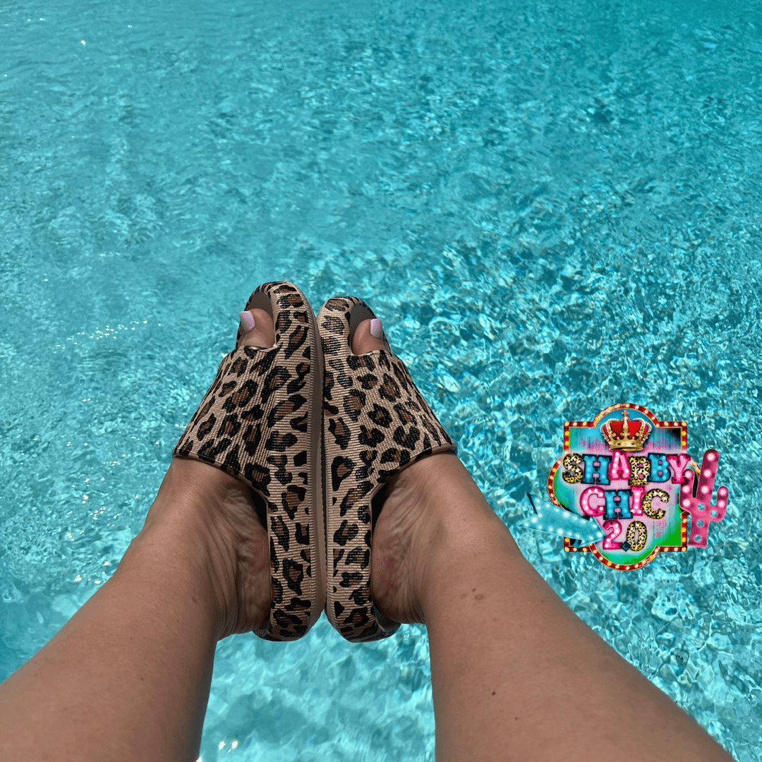 Lexa Leopard Sandals Shabby Chic Boutique and Tanning Salon