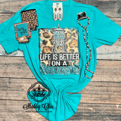 Life is Better on a Backroad Tee Shabby Chic Boutique and Tanning Salon