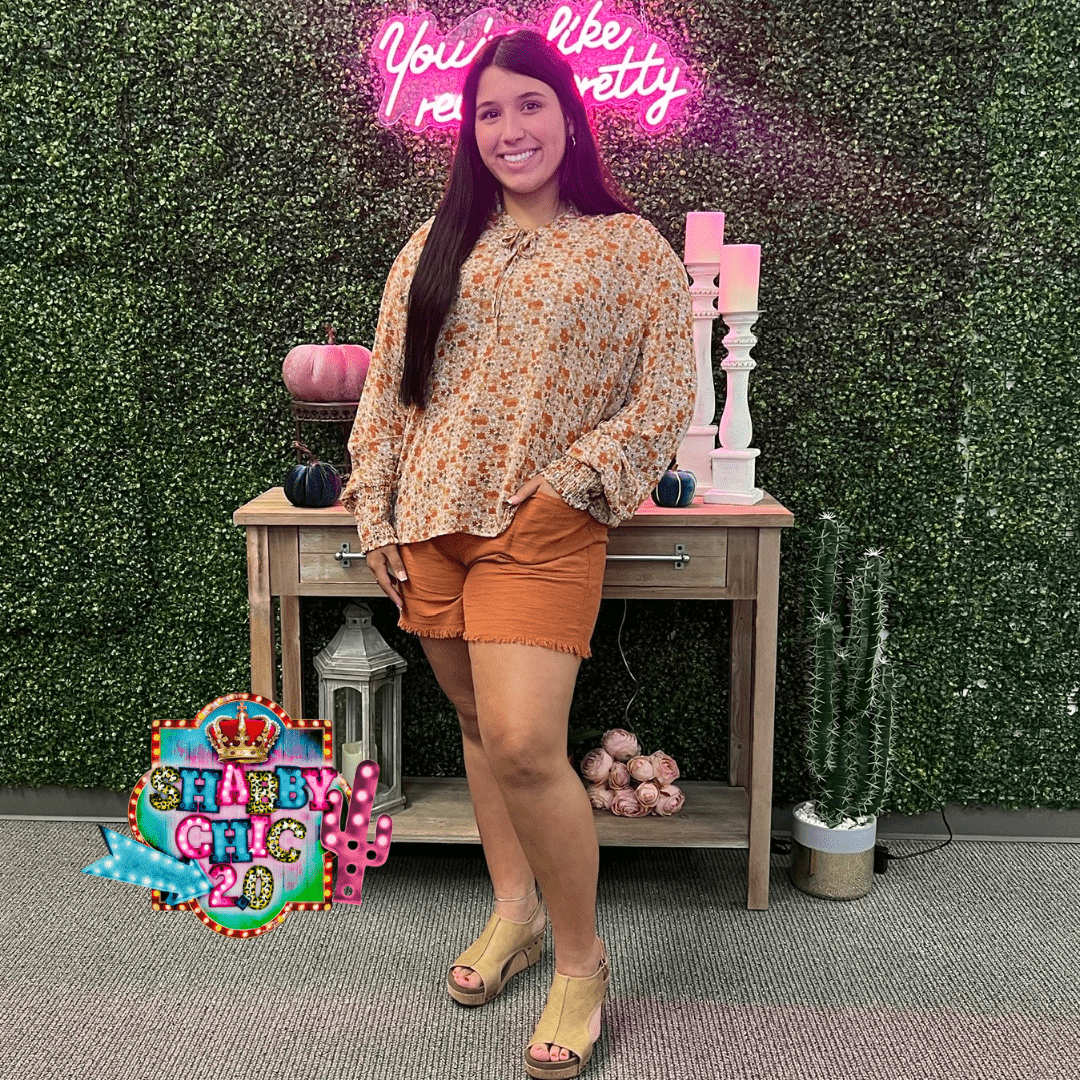 SALSATION ショートパンツ Shorts Rust Lounge About Shorts - Rust – Shabby Chic Boutique and Tanning Salon