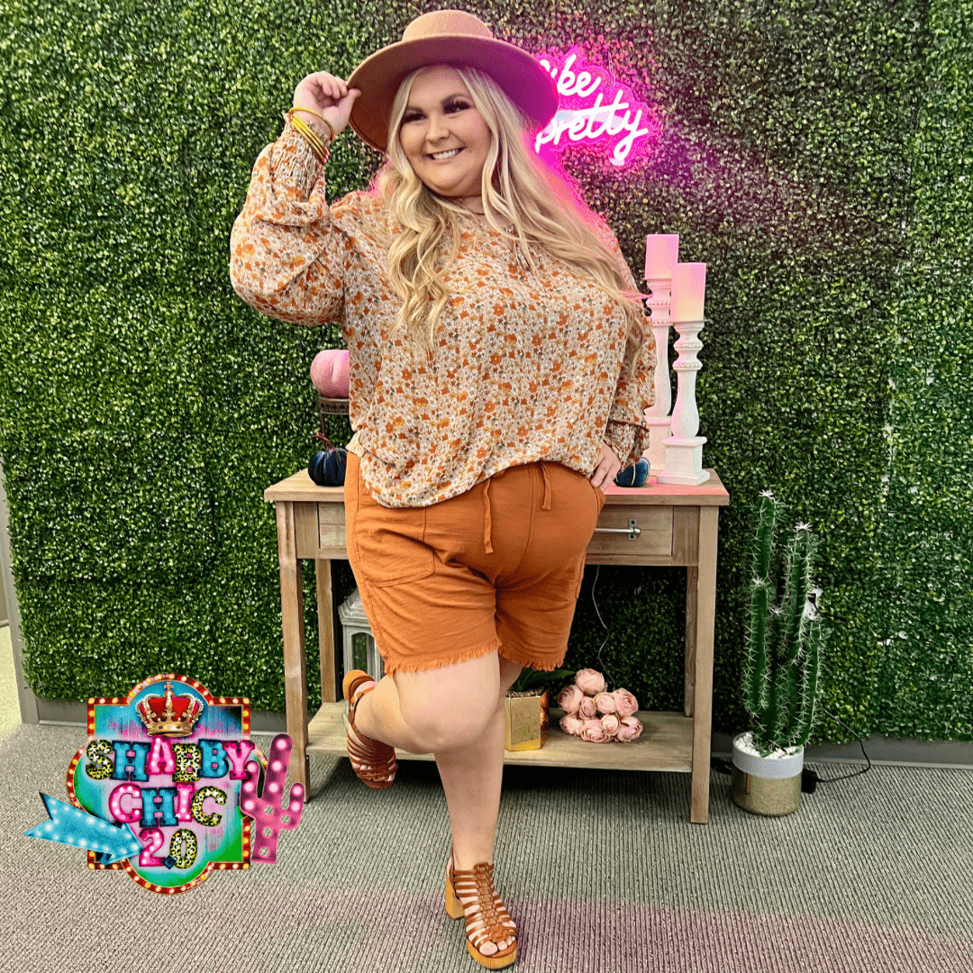 Lounge About Shorts - Rust – Shabby Chic Boutique and Tanning Salon