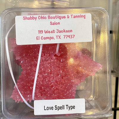Love Spell Type Car Aromies Shabby Chic Boutique and Tanning Salon