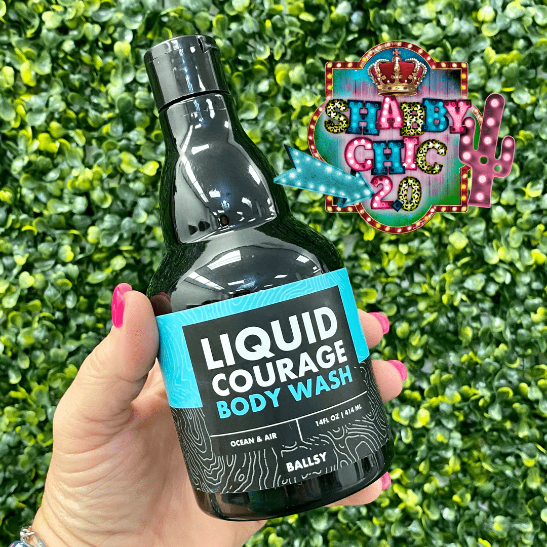 Men's Liquid Courage Body Wash Ocean and Air Shabby Chic Boutique