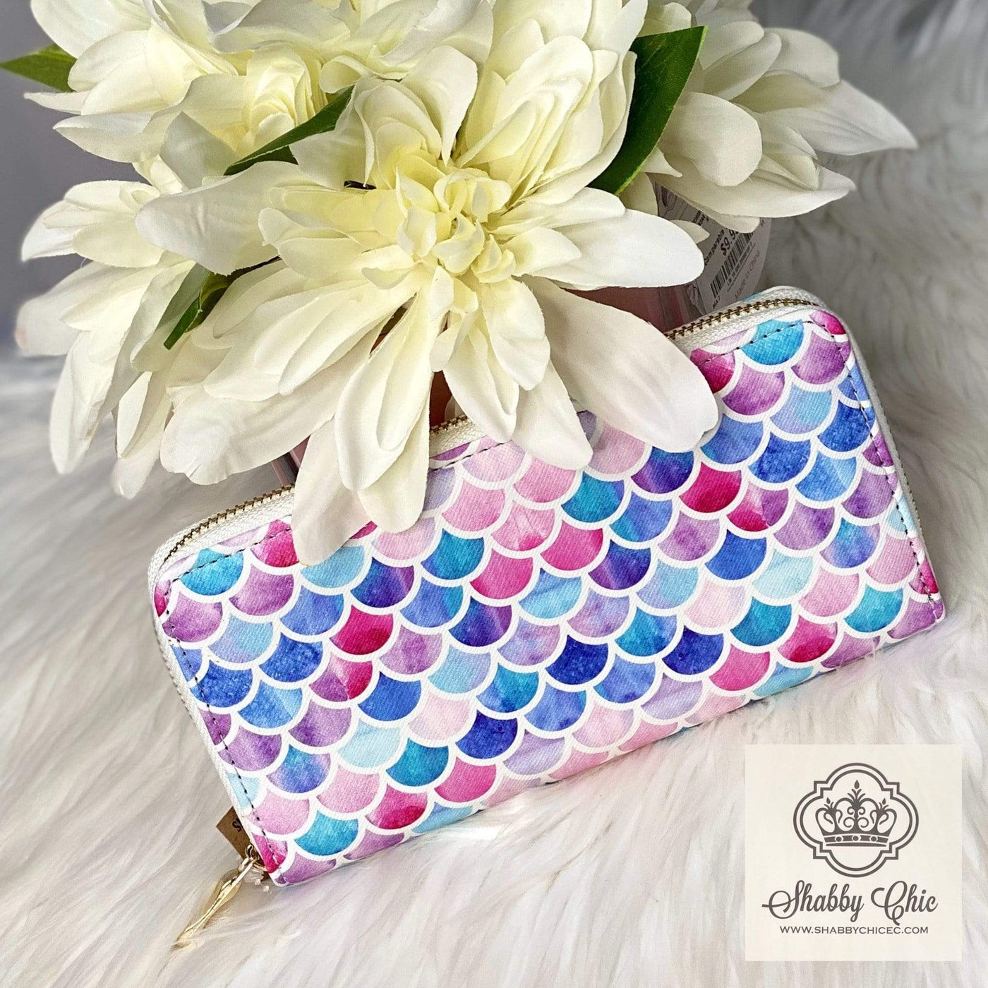 Mermaid Zip Wallet Shabby Chic Boutique and Tanning Salon