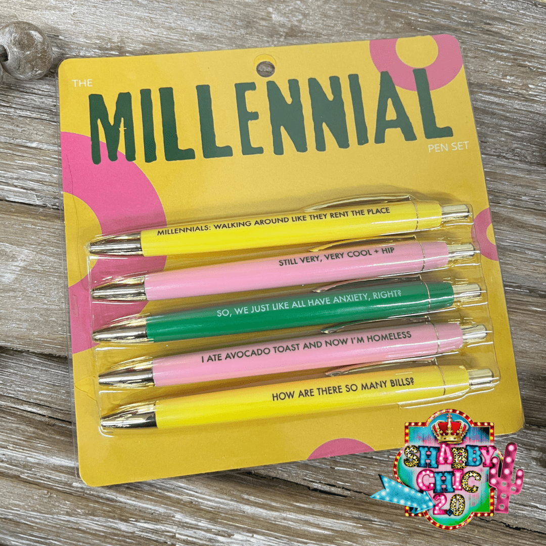 Millennial Pen Set Shabby Chic Boutique and Tanning Salon