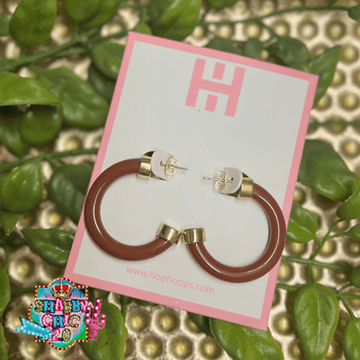 Mini Hoo Hoops Earrings Shabby Chic Boutique and Tanning Salon Cafe