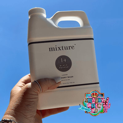 Mixture Luxury Laundry Wash - 32 oz. Shabby Chic Boutique and Tanning Salon No. 14 - Black Pepper