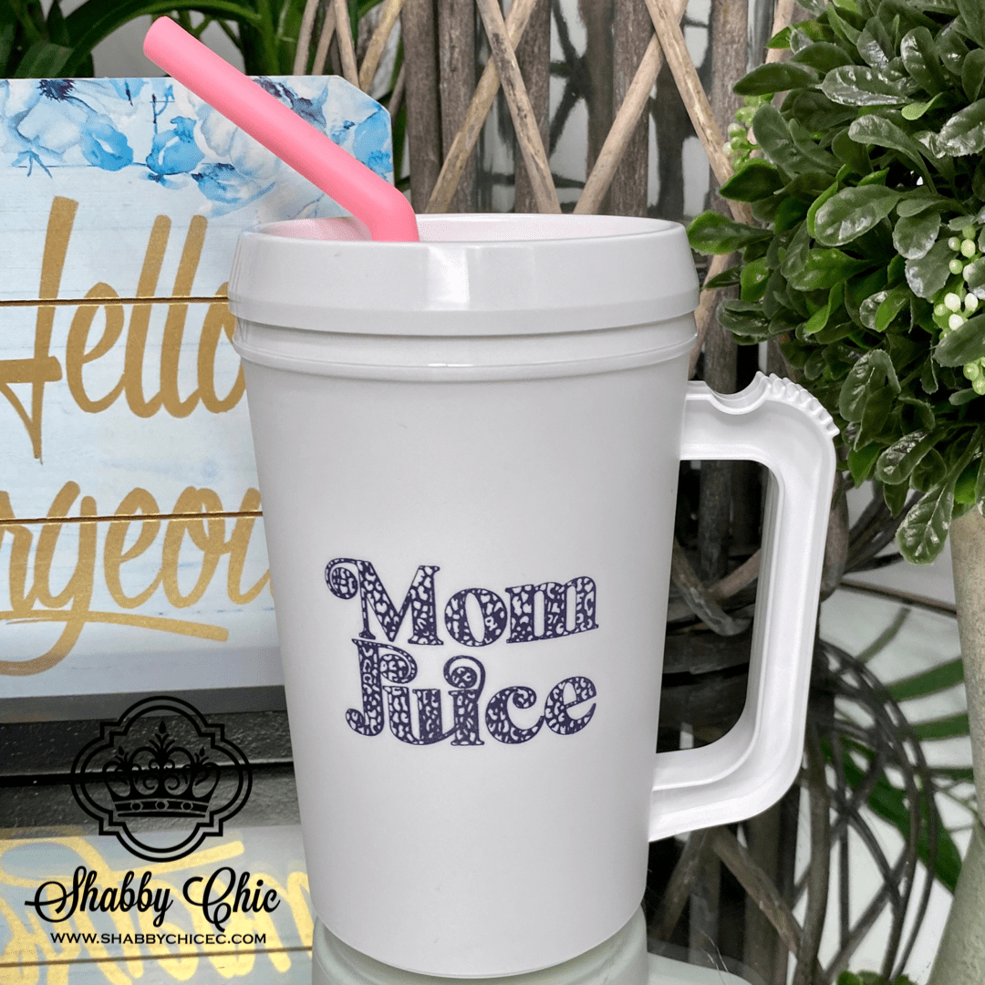 Mom Juice Thermal Insulated cup Shabby Chic Boutique and Tanning Salon