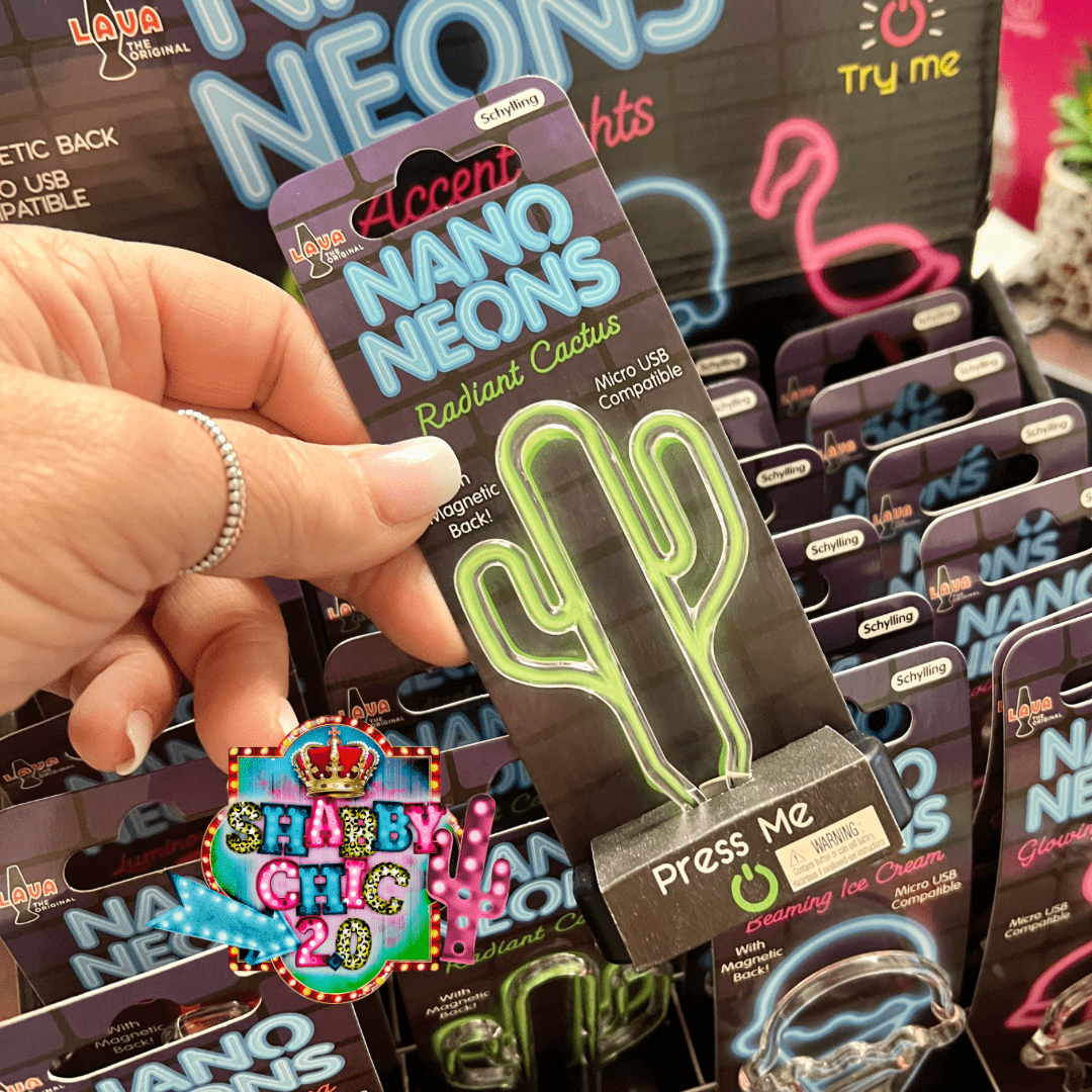 Nano Neons Accent Lights Shabby Chic Boutique and Tanning Salon Radiant Cactus