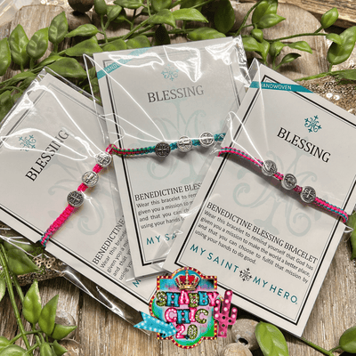 New Day Trinity Blessing Bracelet - Colorful with Silver Charms Shabby Chic Boutique and Tanning Salon